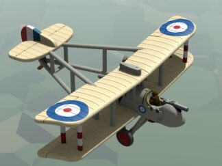 Render of 1:144 Airco D.H.2 of Sidney Cowan of No.24 Squadron